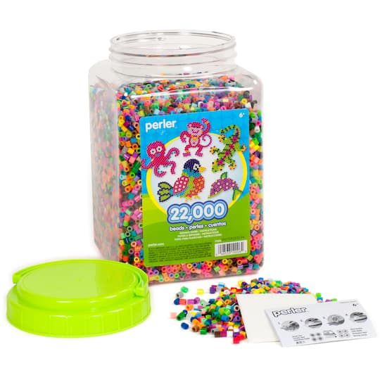 Perler® 22,000 Beads Multi-Mix Jar